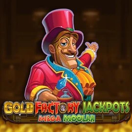Jackpots logo of Gold Factory Jackpots Mega Moolah from Aurum Signature Studios at Run4Win Casino
