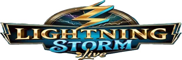 Lightning Storm slot logo by Evolution at Run4Win Casino