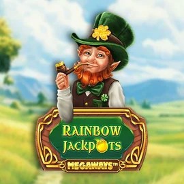 Rainbow Jackpots Megaways logo by Red Tiger Gaming Run4Win Casino