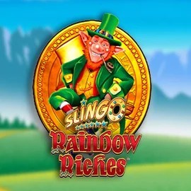 Slingo Rainbow Riches game by Gaming Realms – logo hosted on Run4Win Casino
